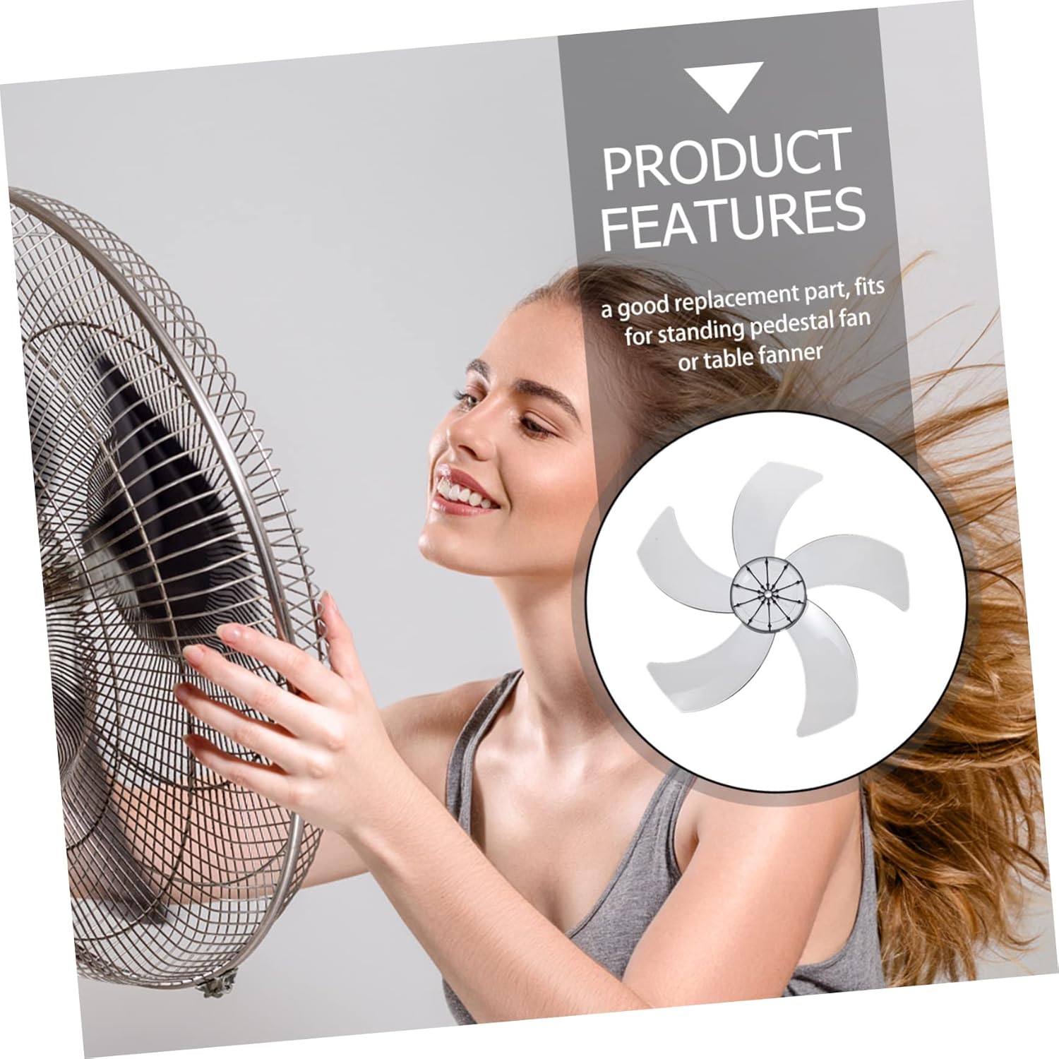 C Fan Replacement 16-inch Universal Fan Blades for Home Quiet and Efficient Performance