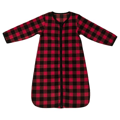 DaysU Saco de dormir para bebé de microforro polar con mangas largas, saco de dormir cálido de felpa con cremallera de 2 vías, saco de dormir unisex disponible en Yaxa Peru