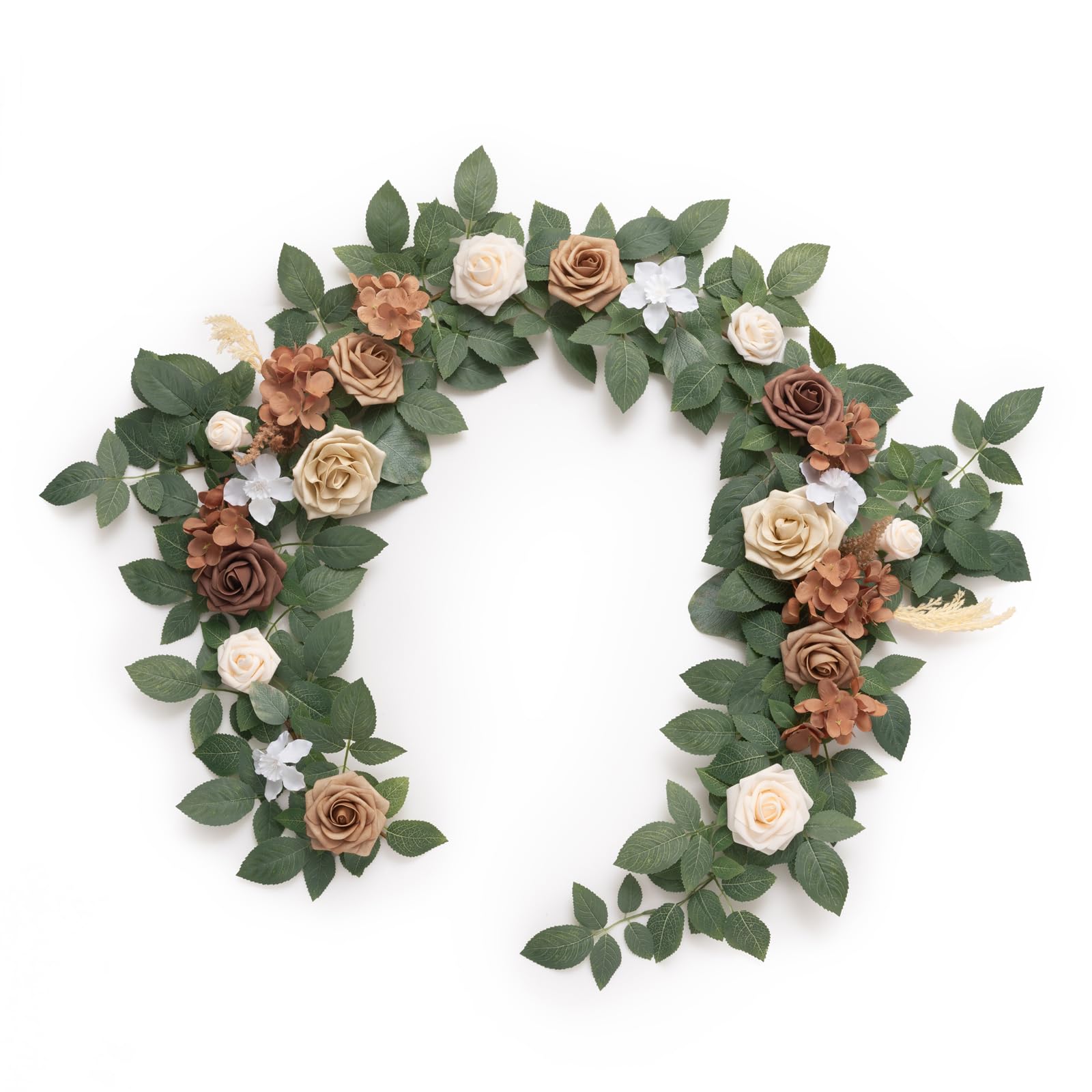 Amazon.com: Ling's moment 5 FT Brown Artificial Flower Garland