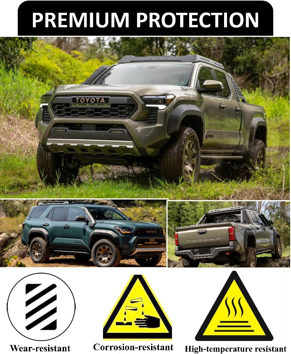 Tow Hooks for Tacoma 2024-2026/Land Cruiser 250 2024-2025/4Runner 2025-2026, Car Tow Hooks Compatible with Toyota Tacoma/4Runner/Land Cruiser 250 Accessories (Red)