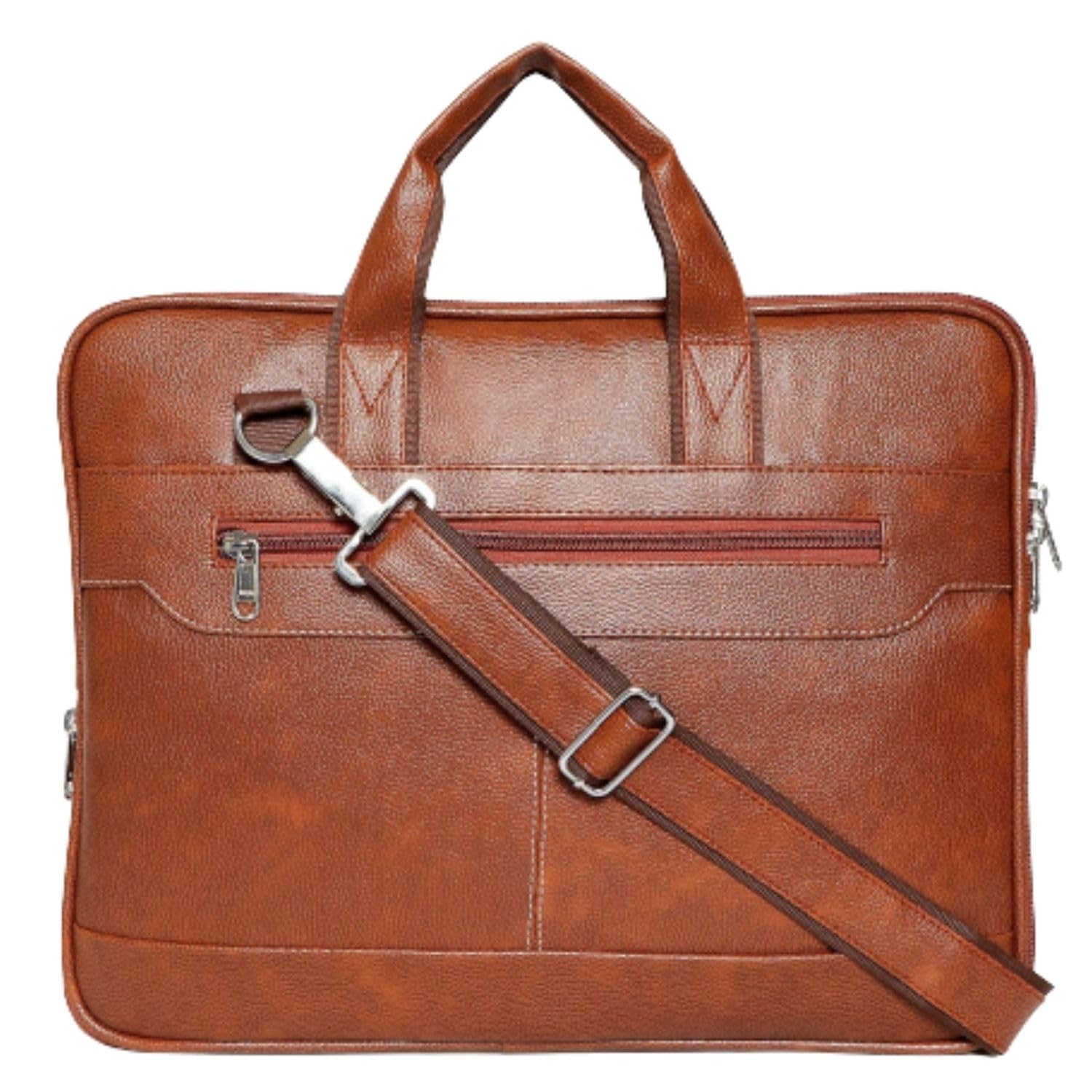 COOL INDIANS Laptop Bag For Men Side Shoulder Bag Laptop Leatherite Bag Water Proof Bag Zipper Bag Adjustable Bag (Tan) (B0CNH56J6C) Amazon Price History, Amazon Price Tracker