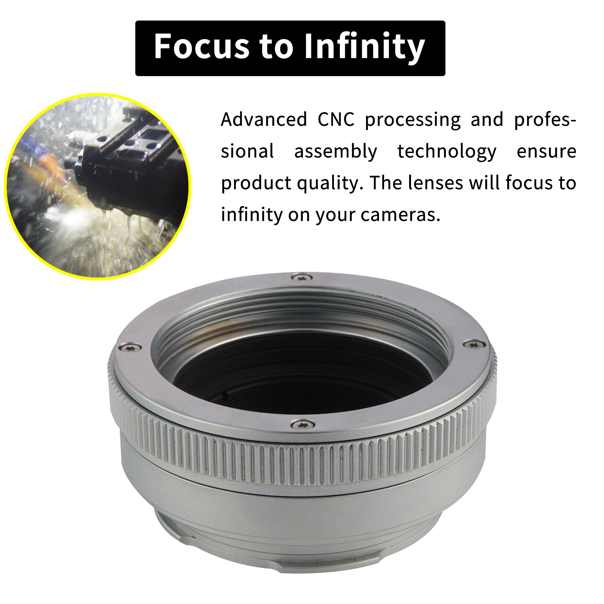 Fujinon 27 Mm Adattatore Obiettivo K&F Concept M42-L - Per Fotocamere Con Attacco M42 A L (mess A Fuoco Manuale) Adattatore Obiettivo Fotocamera Manuale - Foto 6