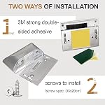 Home Keyhole Light Wireless Motion Sensor LED Night Lights Silver | Key Light Door Lock Lamp for Kitchen Hallway Stairway Bedroom Closet