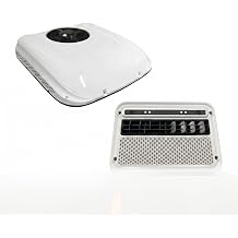 12 Volt RV AC Unit 8000 BTU Non-Ducted, 45dB 2-in-1 RV Rooftop Air Conditioner, Cooling for Camper AC Unit, Easy Install for Camper, RVs and Trucks