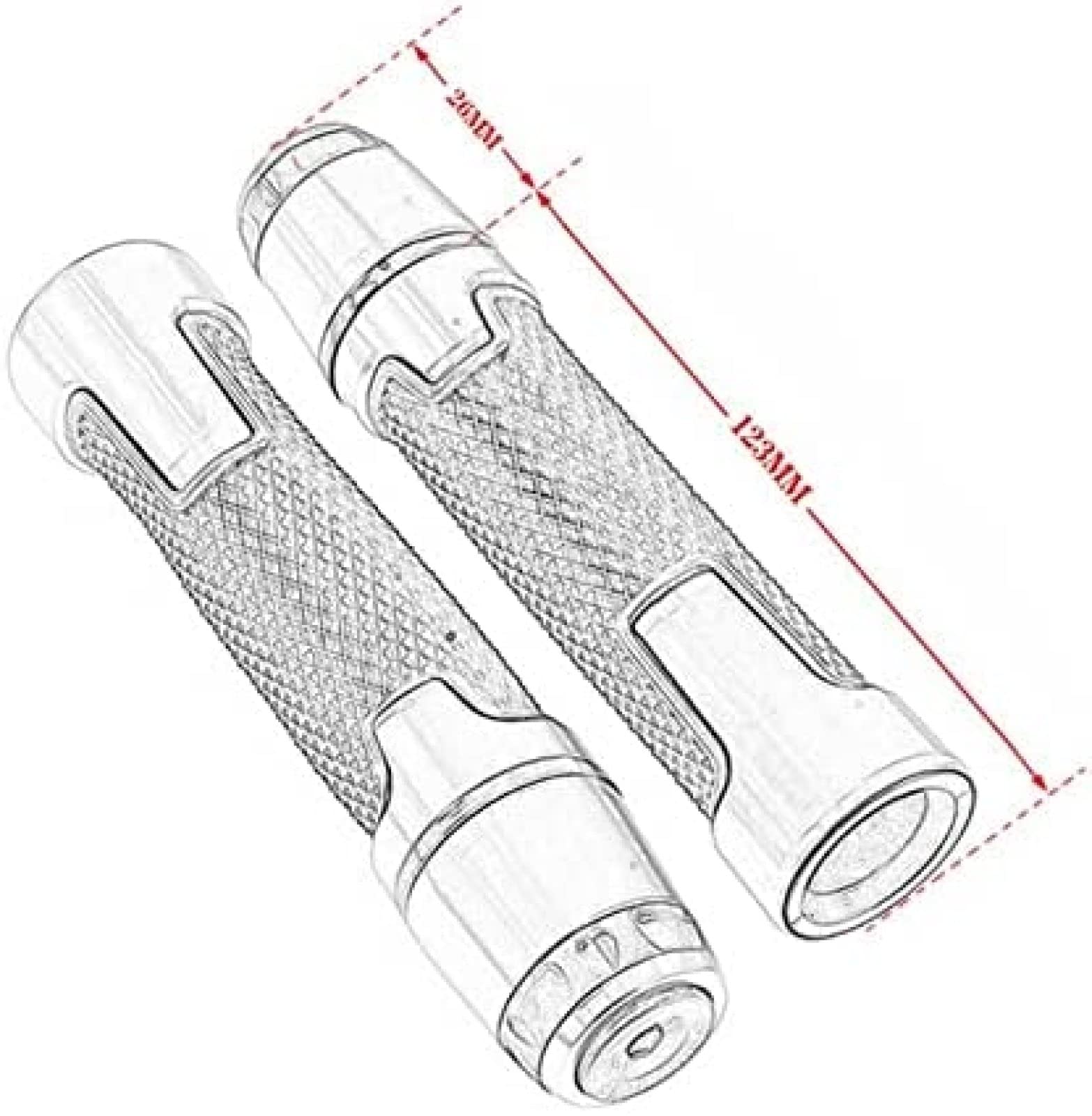 Tapones universales para manillar de motocicleta H/ONDA Forza 750 FORZA750 de 7/8 pulgadas de 22 mm, color naranja