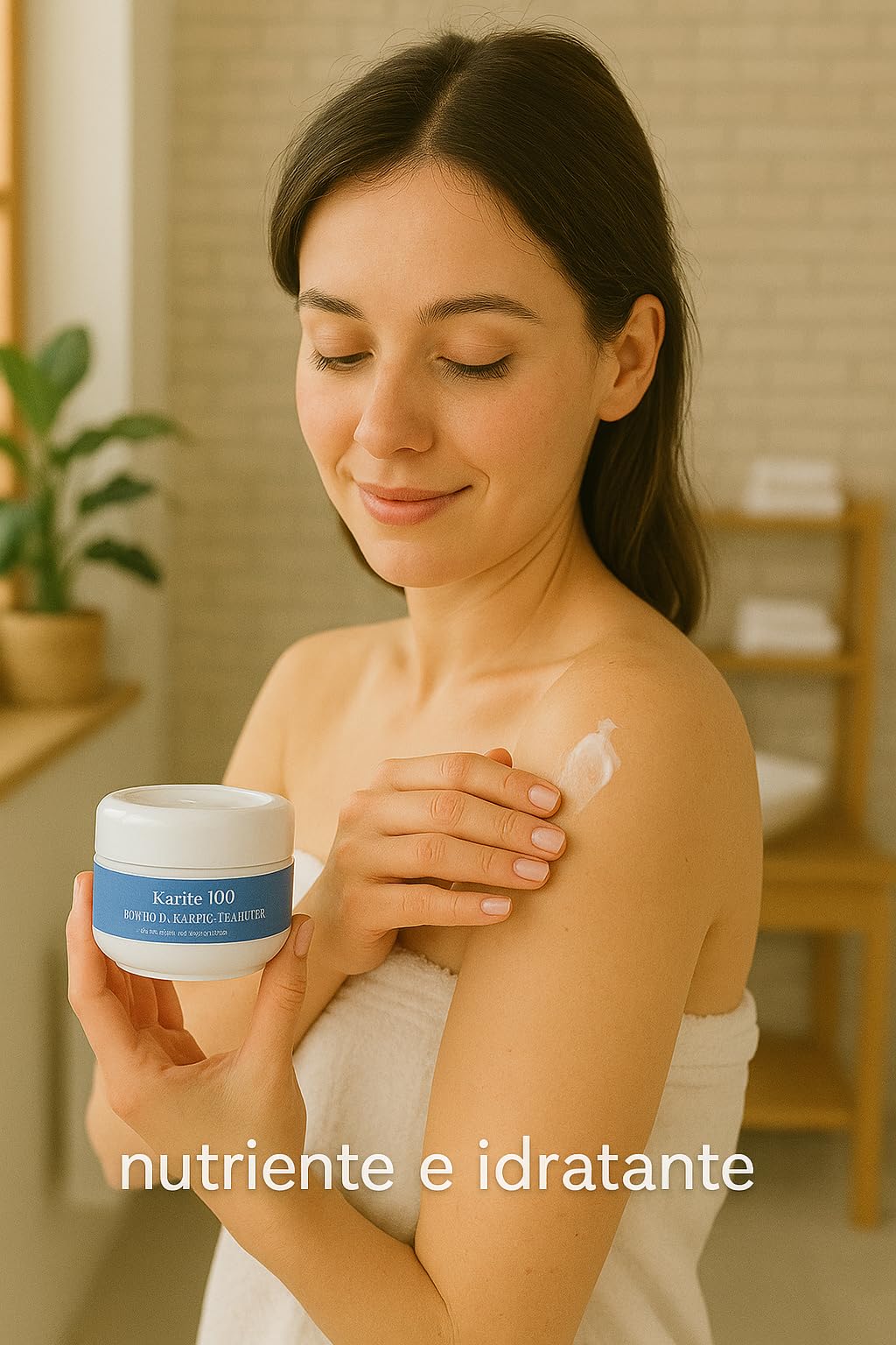 Karité Bioélite Burro di Karité 100 – Crema Idratante Naturale Viso e Corpo 150 ml – Puro e Biologico, Emolliente, Elasticizzante, Antiossidante e Protettivo – Made in Italy