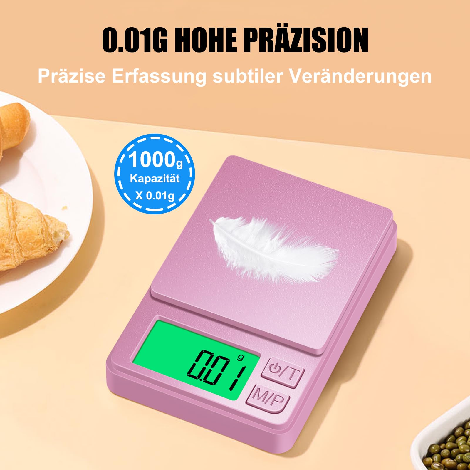 Báscula De Bolsillo De Precisión 200 G X 0,01 G, Báscula De Gramo Digital Bascula De Hierbas Pequenas Bascula De Alimentos Mini Bascula De Joyeria Onzas Namotu Cpb De Lyy1305