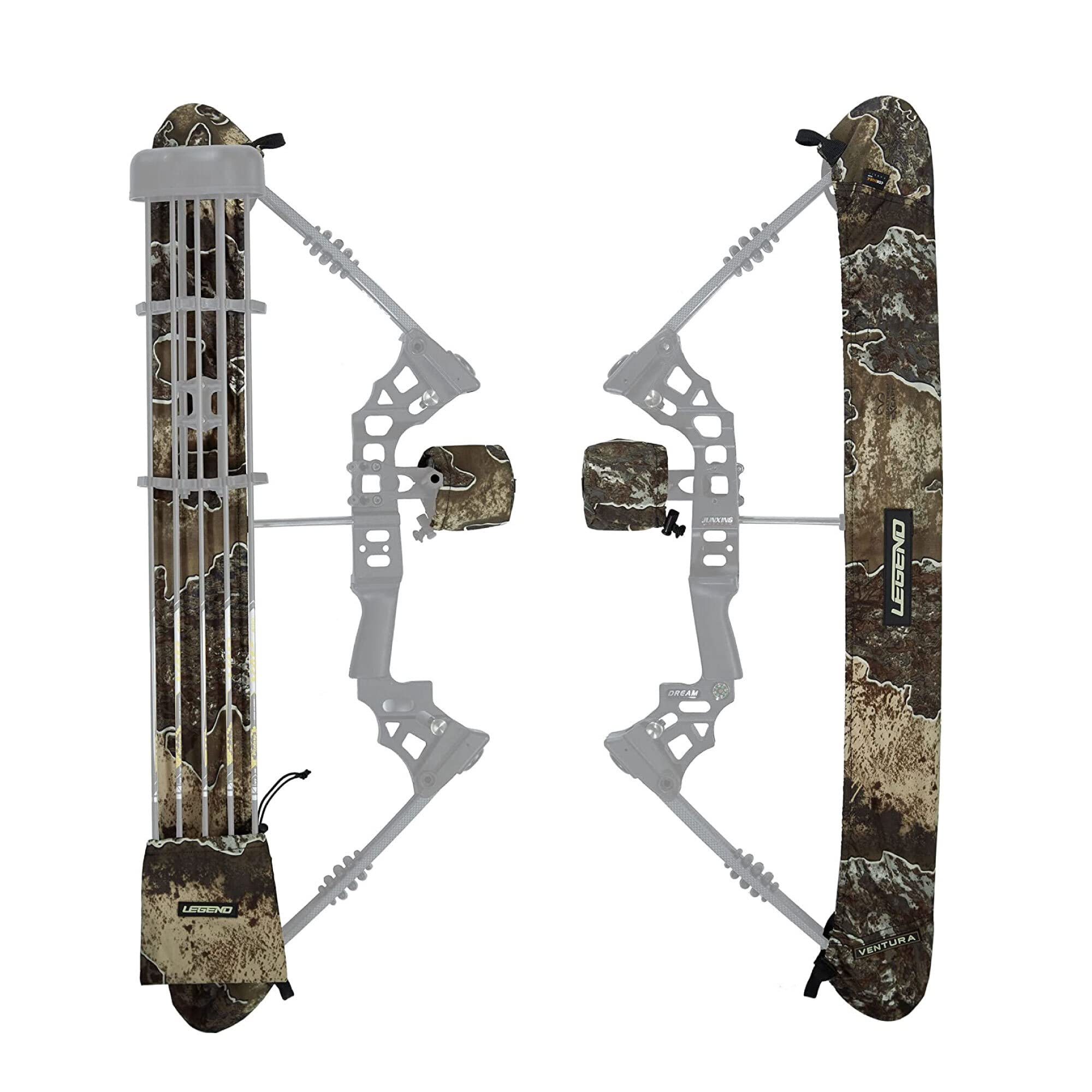 Legend Ventura Bow Sling Set - Arrow Fletching & Sight Cover - Cordura Fabric Bow Sling & End Caps, Easy To Install - Outdoor & Archery Equipment