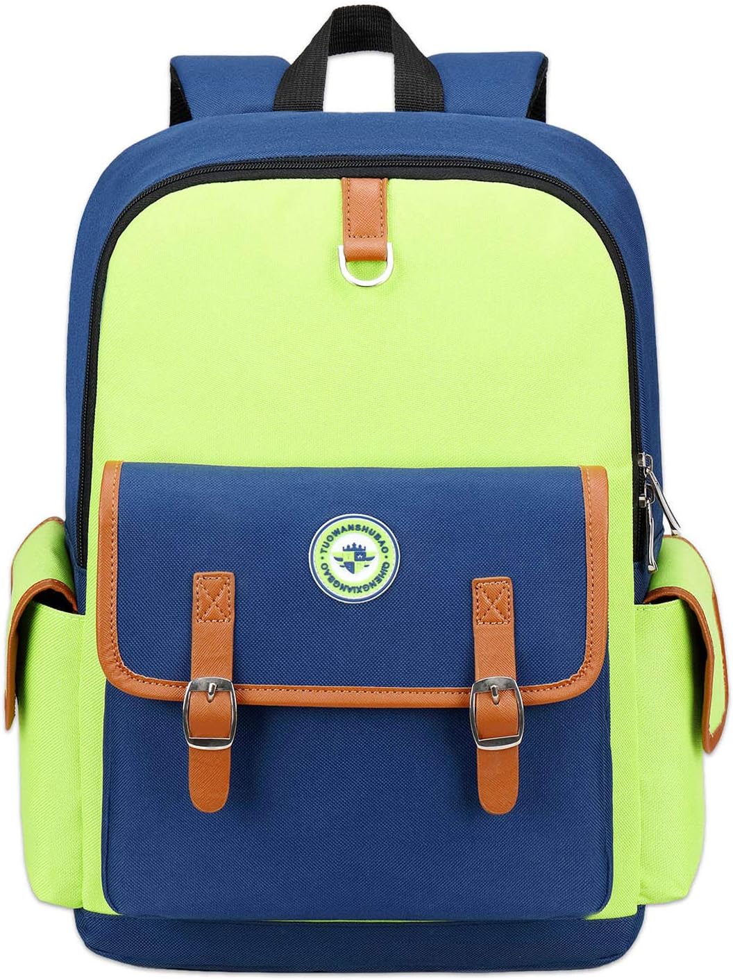 Kids Backpack Children Bookbag Preschool Kindergarten Elementary School Bag for Girls Boys (Green-blue, Large)