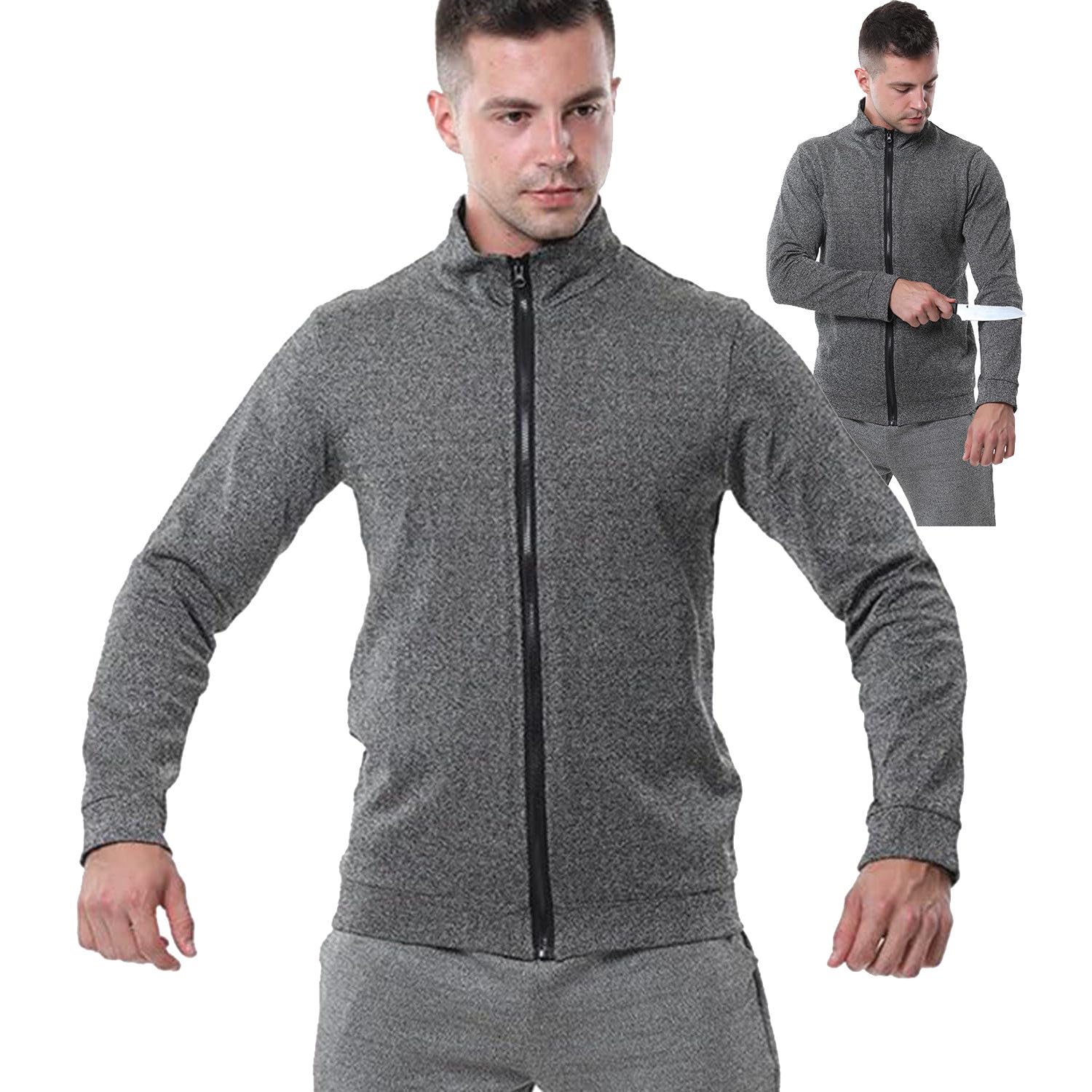 Haut résistant aux coupures pour homme vêtement de protection grise pour la sécurité