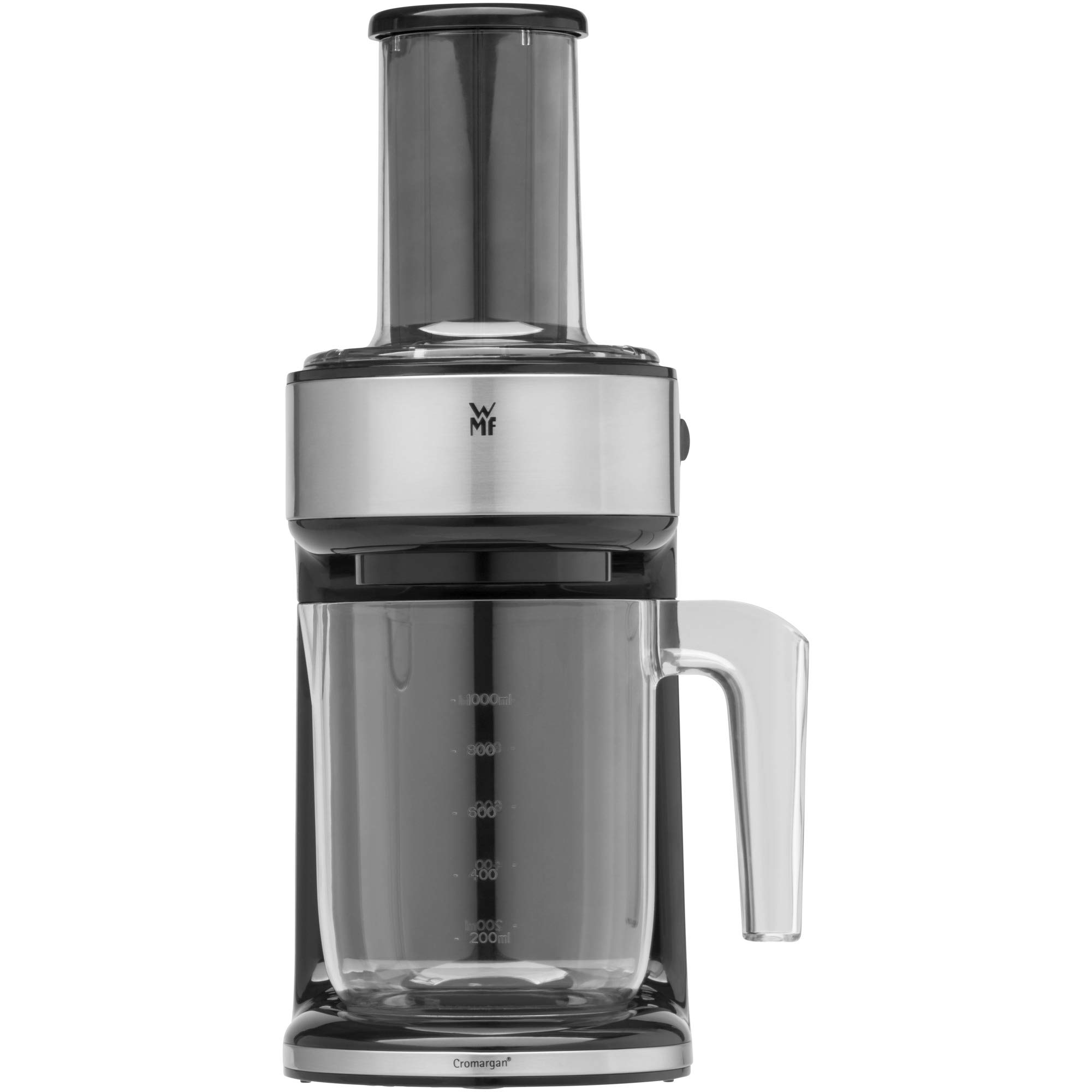 WMF Kult Pro Gemüsenudeln Spiralschneider elektrisch mit Citruspresse, Gemüsespaghettischneider, Zoodle Maker, Zucchini Nudeln Schneider, 3 Schneideinsätze, Auffangbehälter
