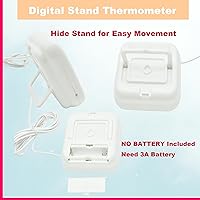 Vista 6 de Termómetro digital pequeño TA358 Celsius/Fahrenheit, medidor de temperatura para interiores/exteriores con sonda de sensor de 1.5M/5 pies