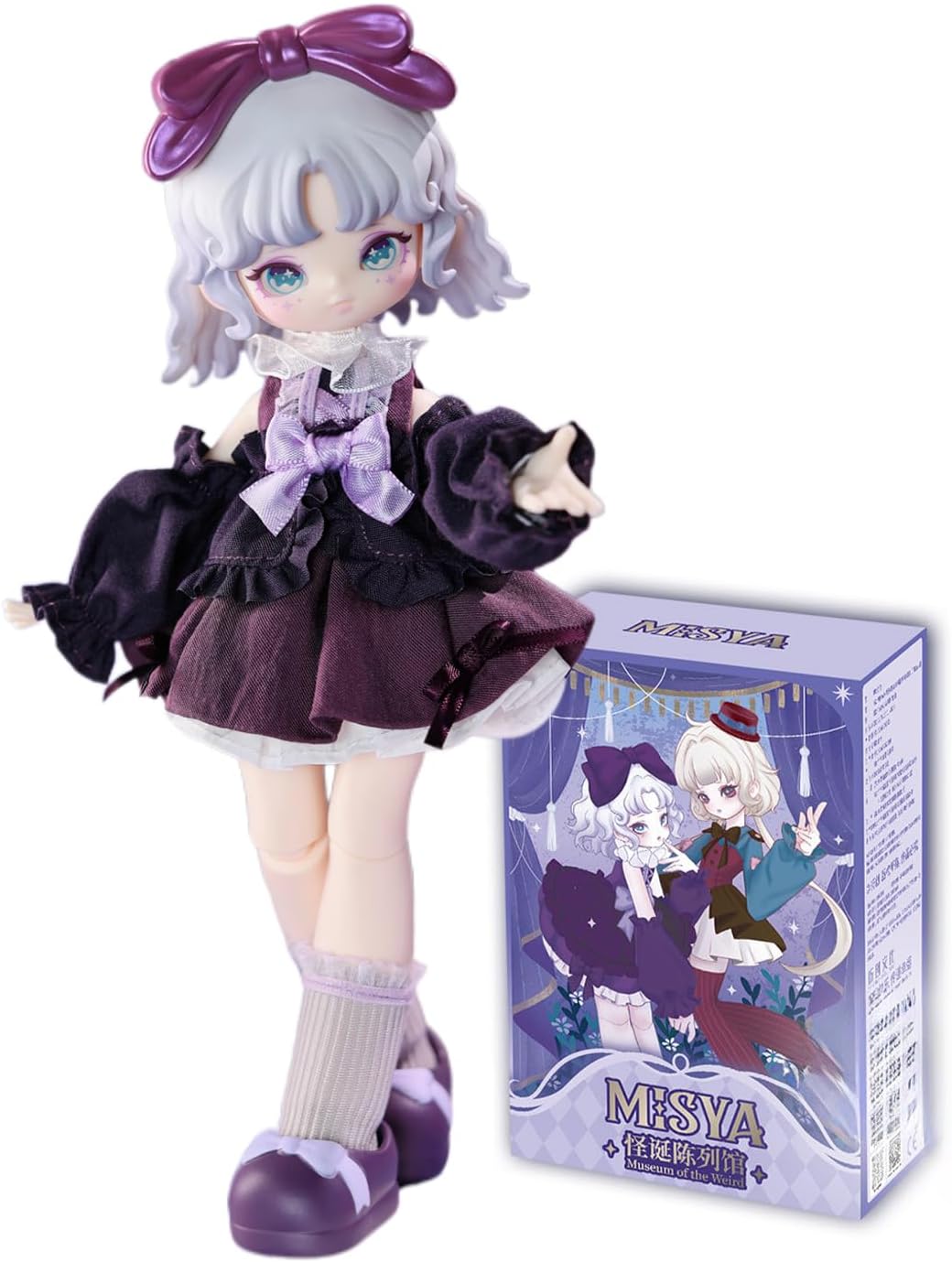 CALEMBOU 1/8 BJD Blind Box, Misya Museum of the Weird Series Decorative Ball Jointed Doll, Articulated Dress Up Figure, Collectible Display Model for Birthday, Random 1 Box