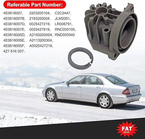 Miniatura 5 de 2203200104 Cilindro del compresor de la suspensión del aire con el anillo del pistón de la cabeza para Mercedes-Benz W220 W211 para Audi A6 C5 A8 D3