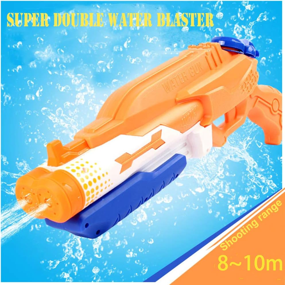 Addmos Water Gun with 2 Nozzles, Super Water Pistol Soaker Blaster with 1200ML Large Capacity