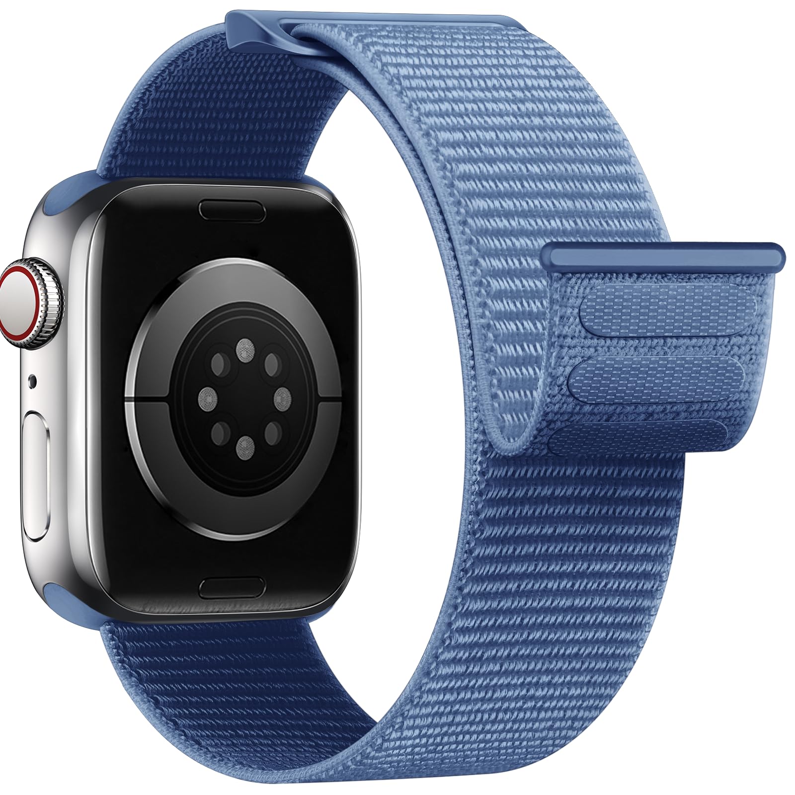 Yoohoo Nylon Straps Compatible with Apple Watch Straps 44mm 45mm 46mm 49mm 42mm(Series 3/2/1)Women Men,Upgraded Soft Nylon Replacement Bands for iWatch Series 11 10 9 8 7 6 5 4 3 2 1 SE3 Ultra3/Black — view 36