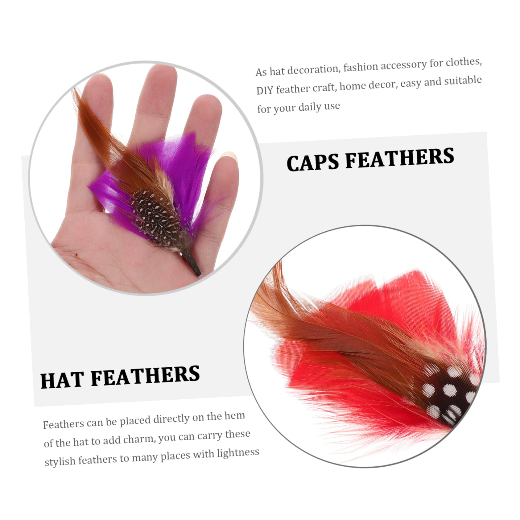 VALICLUD Kostüm Dekorative Federn Haircharm Haaraccessoires Partydekoration Broschen Partyhut Dekorative Feder Haarnadel Party Dekorative Feder Hutfeder Im Einzigartigen Stil 14st