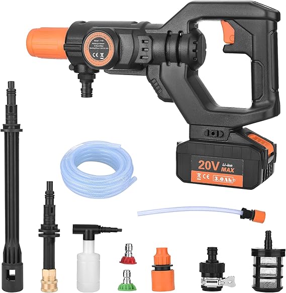 KOSIEJINN Cordless High Pressure Washer, 20V Portable High Pressure