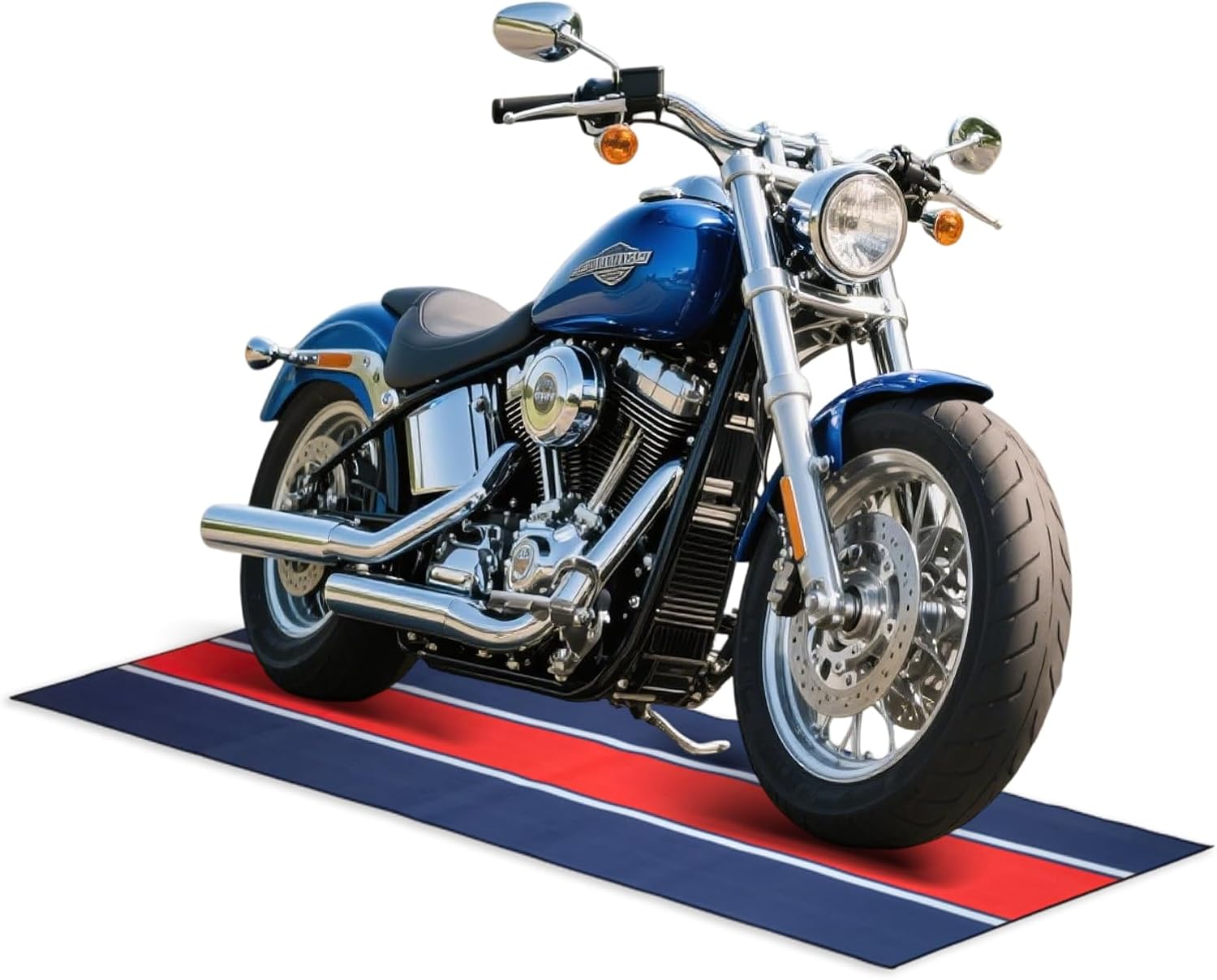 Motorcycle Mat, 78 x 27.5 Inch Motorcycle Parking Mat for GarageReusable, Washable, Protects Garage Floor or Driveway Surface, Under Car Protects Floor from Spills, Drips,PanShop, Parking