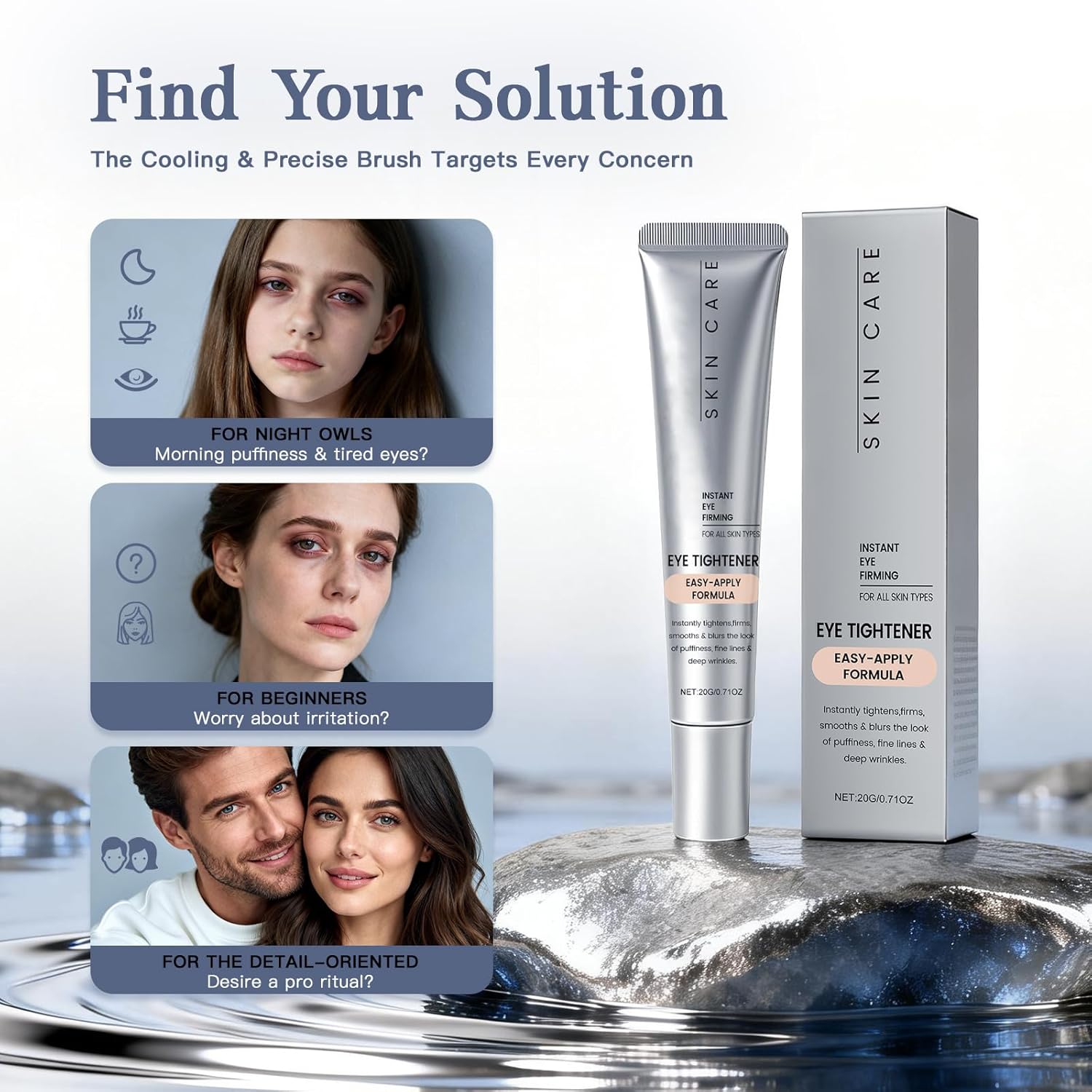 Advanced Firming & Lifting Eye Cream with Retinol – Helps Improve the Look of the Under Eye Area, Reduces the Appearance of Dark Circles, Puffiness, Eye Bags, Fine Lines & Wrinkles - Image 6