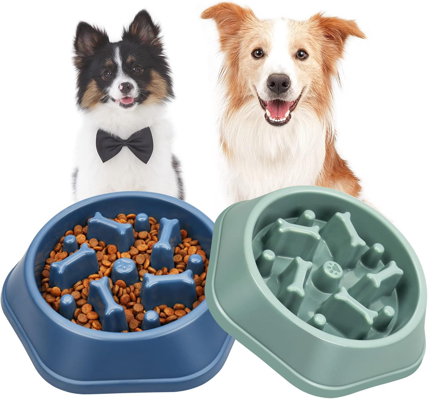 UPSKY Slow Feeder Dog Bowl AntiChocking Slower Feeding