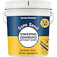 Banner Chemical Sans Sand Gritless Sweeping Compound Without Sand &ndash; Effective Dust Control, Non Abrasive and Safe for Smooth,
