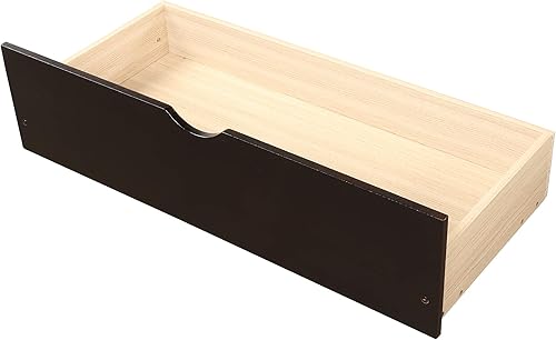 Miniatura 8 de Cama de plataforma de tamaño individual con cajones de almacenamiento, marco de cama de madera con cabecera y estribo, no necesita somier, color