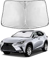 Vista 74 de EcoNour Parasol para parabrisas de camiones con bolsillo de almacenamiento Parasol reflectante de material 240T para protección contra rayos UV