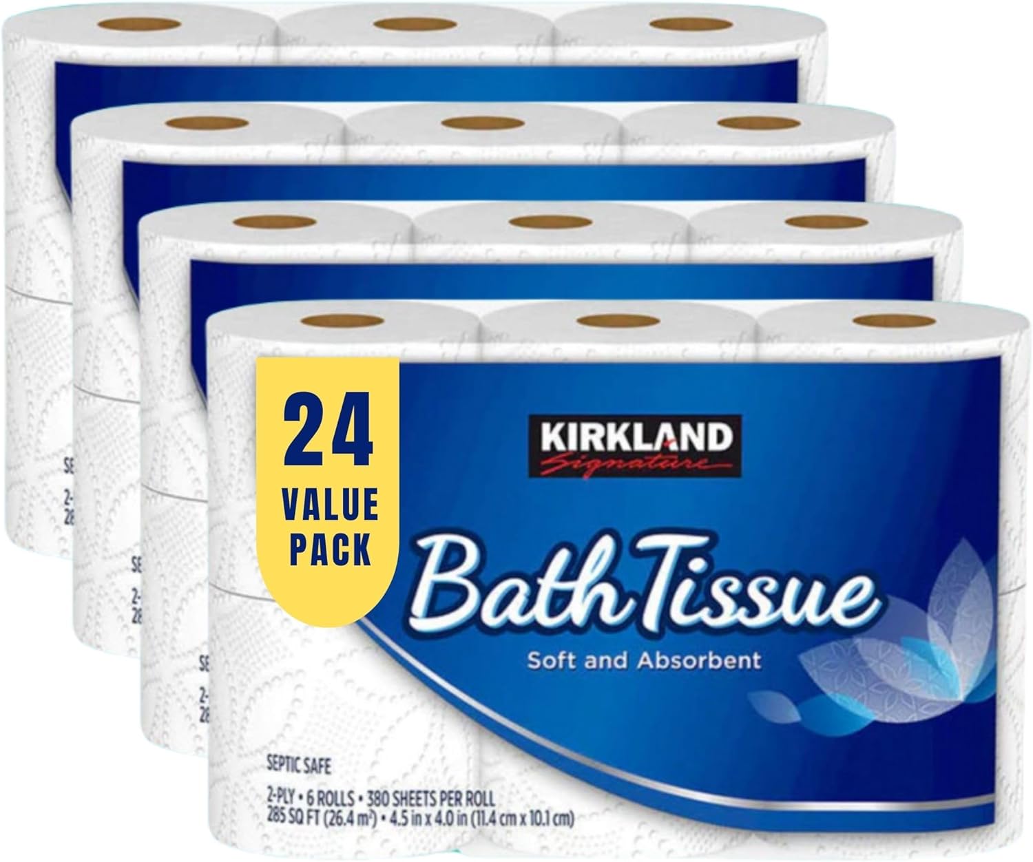 Kirkland Toilet Paper Bath Tissue Roll Ultra Soft 2ply 380