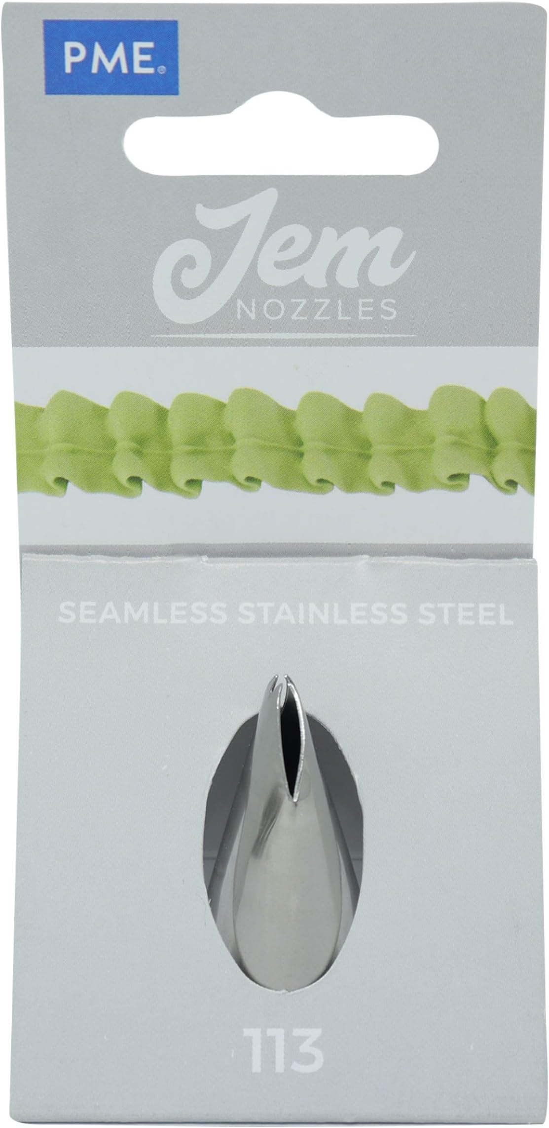Kitchen Craft Bocchetta Per Sac à Poche A Forma Di Foglia - Acciaio Inox, 18 Mm, Grande - 2