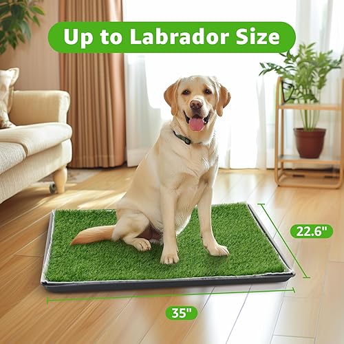 Miniatura 3 de Parche grande de hierba para perros, cajas de arena para perros, césped artificial para entrenamiento de mascotas, almohadilla lavable para orina de