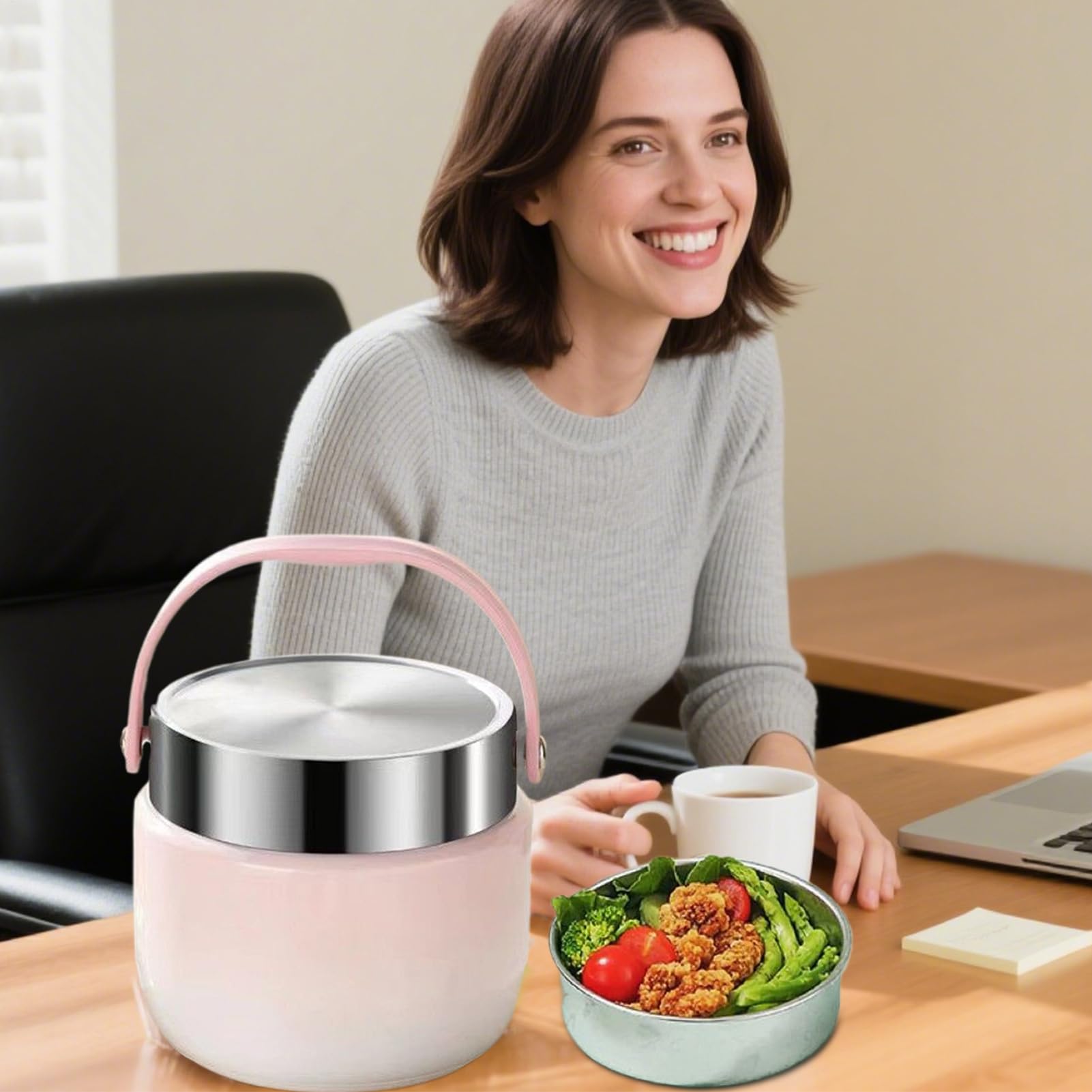 Générique Thermobehälter für Lebensmittel | 120 cl Schüssel Suppe Haferbrei | Isolierbox wasserdicht für Suppen und Haferbrei im Freien wie Picknick, Wandern, , Sport, Camping, Reise
