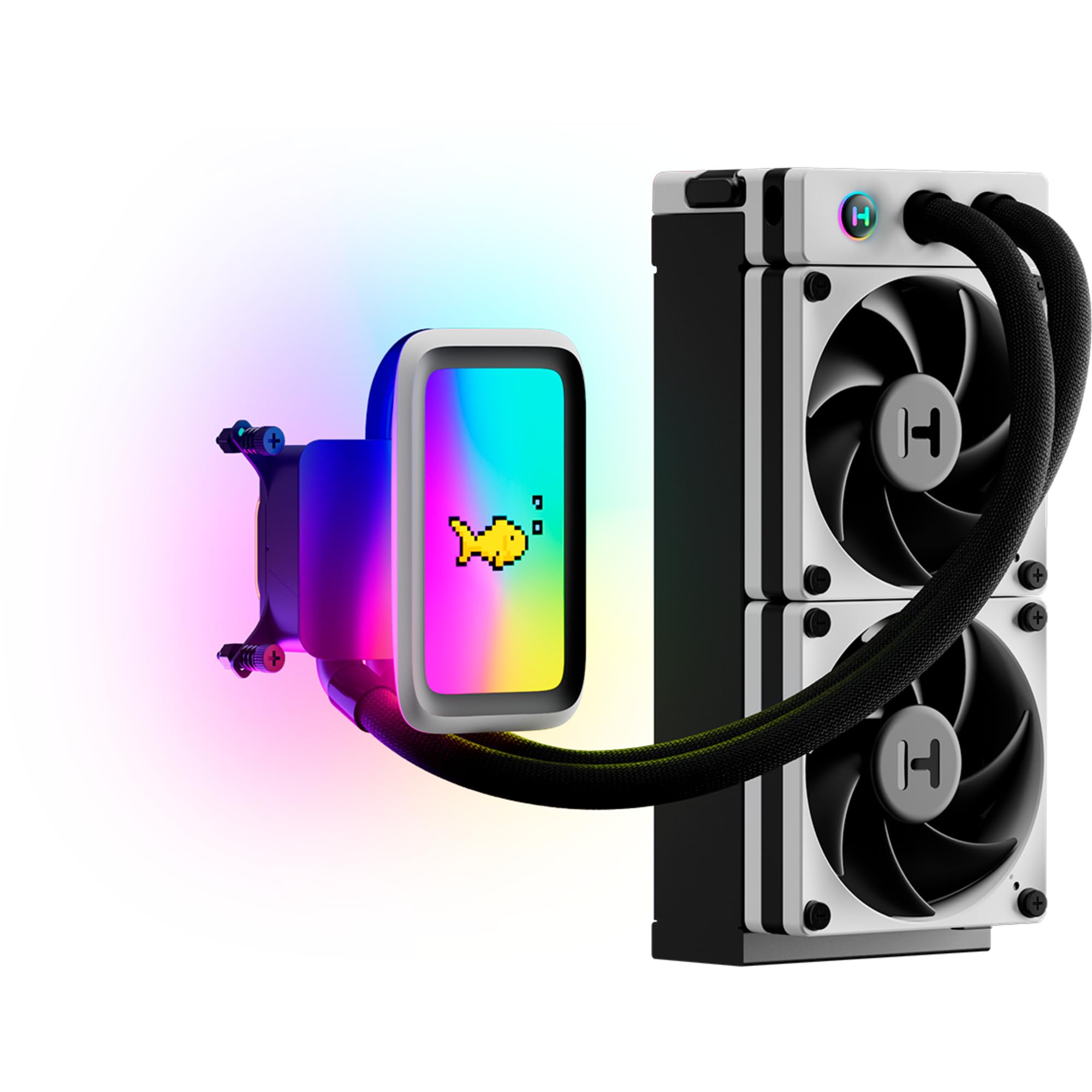 Thermalrigt CPUクーラー 水冷 新品未使用 新品 CPUクーラー CPU冷却ファン 白 簡易水冷 360mm LEDライト