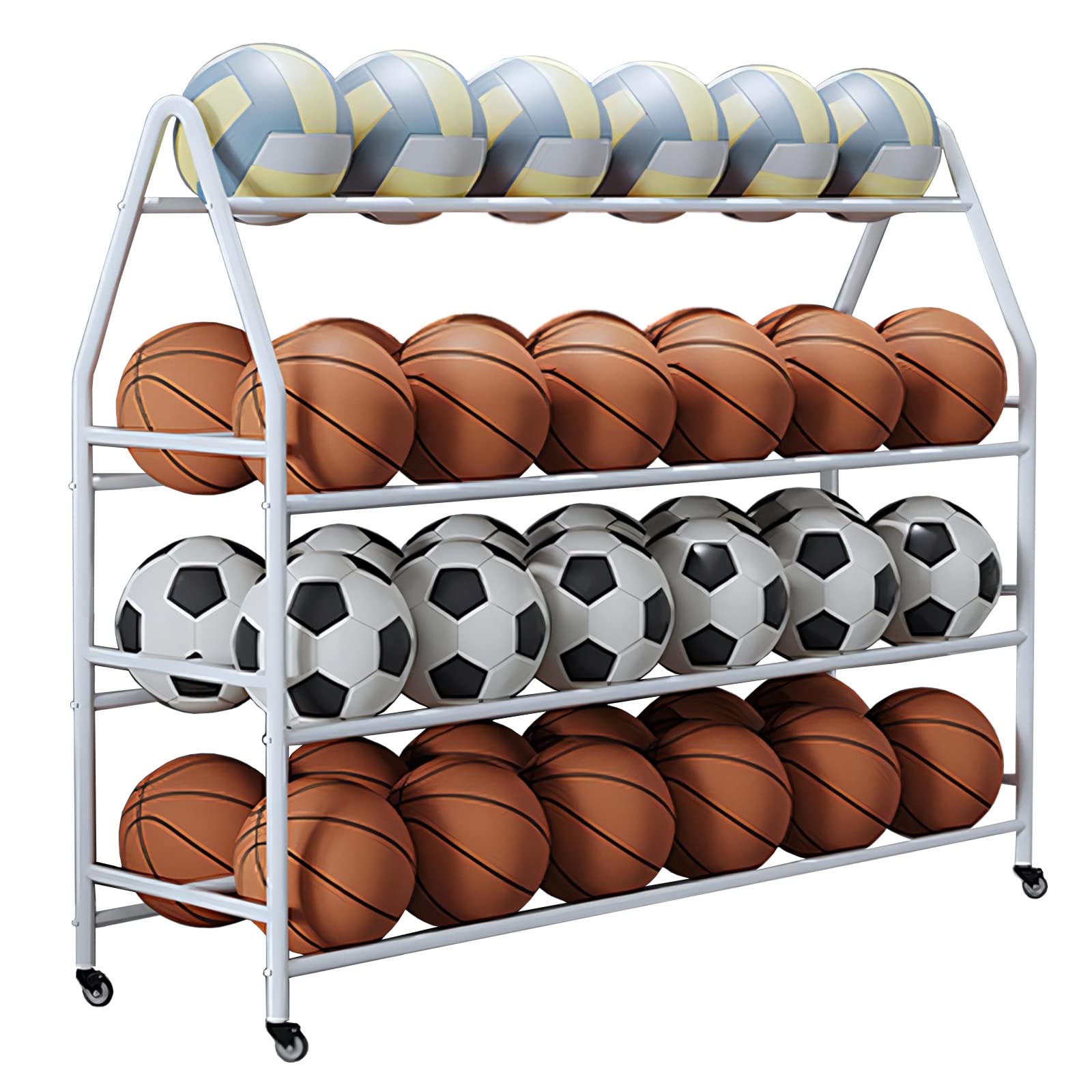 Support de rangement pour balles idéal pour organiser le garage familial
