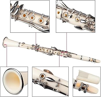 Amazon | クラリネット木管楽器ホワイト耐久性のある