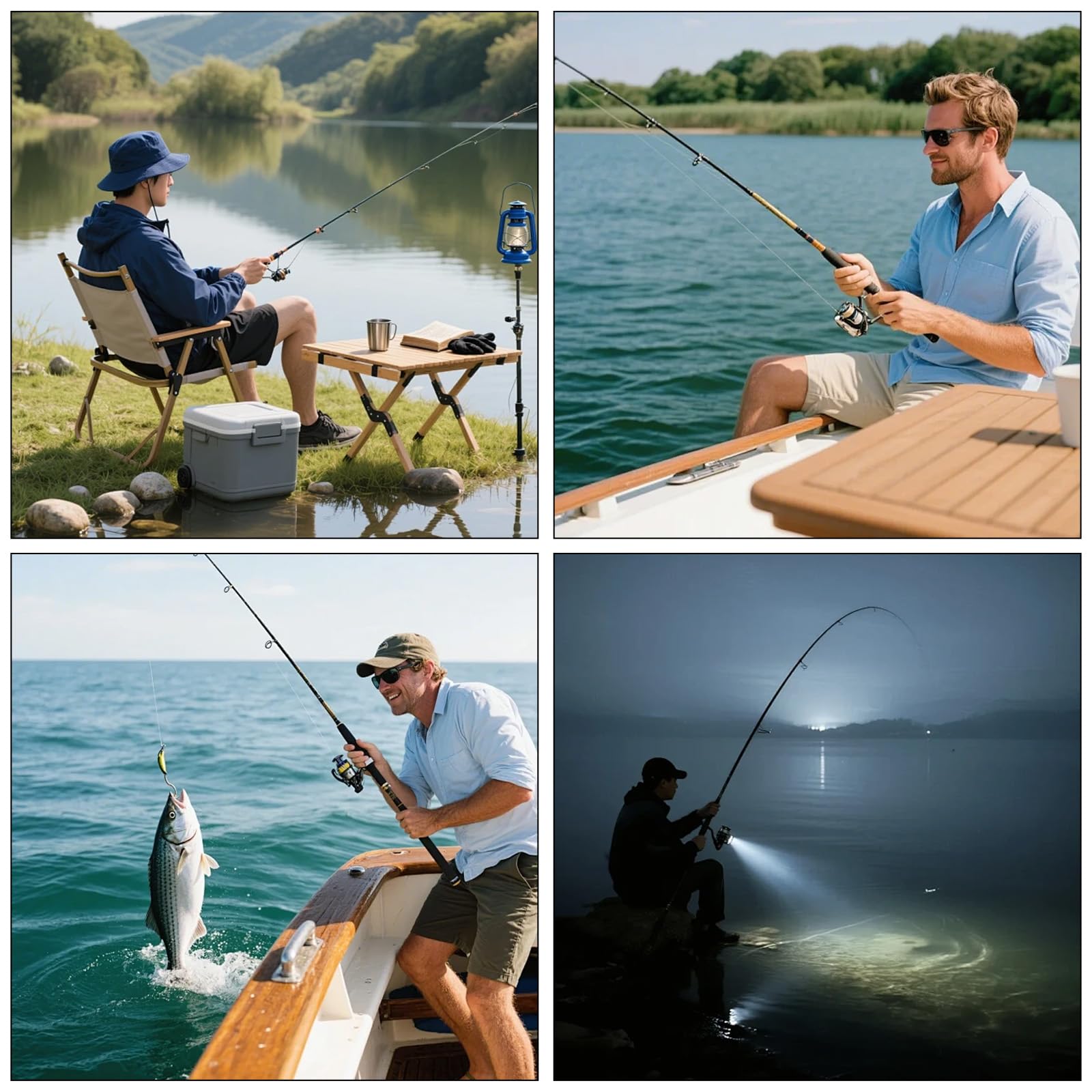 Fish Finder, fotocamera subacquea da pesca con display IPS da 4,3" e cavo da 30 m, telecamera Fish Finder IP67, impermeabile, grandangolare, visione notturna 220°, per pesca in mare, fiume, pesca sul