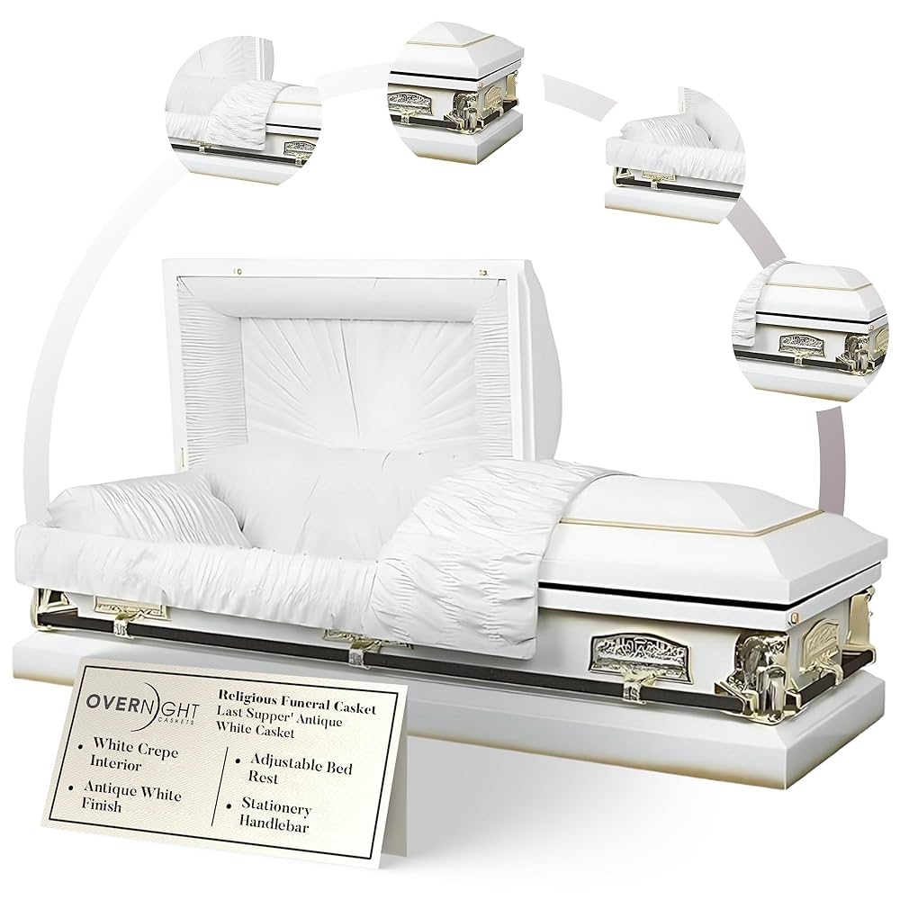 Amazon.com: Overnight Caskets LAST SUPPER Metal Funeral