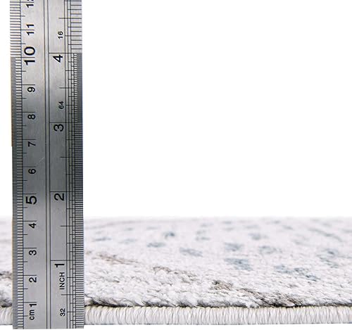 Miniatura 5 de Unique Loom Aramis Collection - Alfombra de área Kavi (2 pies x 3 pies 1 pulgada, rectangular, marfilazul)