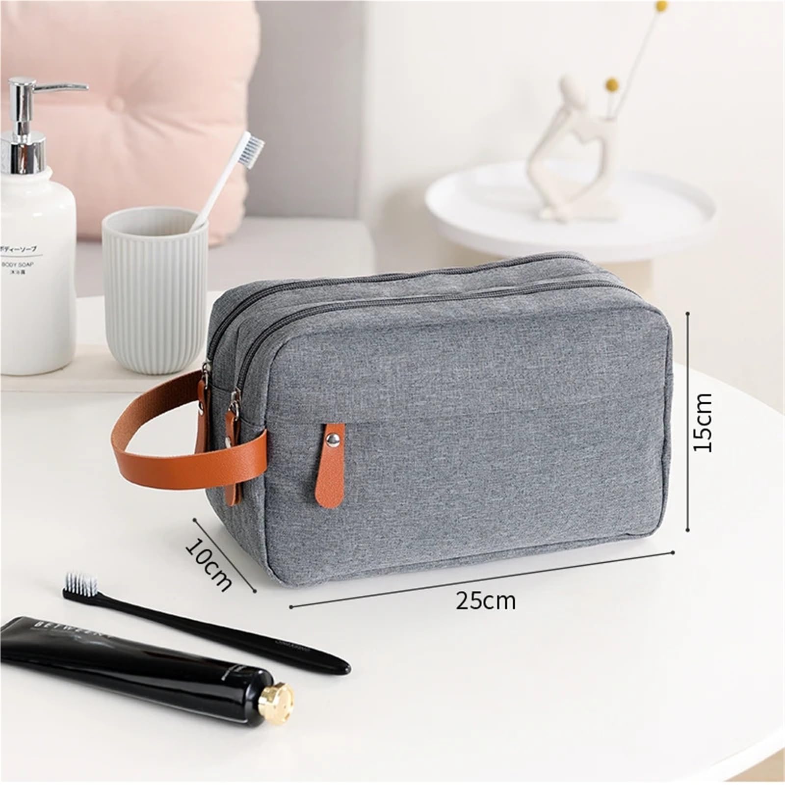 Neceser Bolsa de Aseo Colgante for Hombre, Bolsa de Lona Impermeable, Bolsa de Aseo de Viaje for Hombre, Bolsa organizadora de Almacenamiento de artículos de tocador for Hombre para Hombre(Blue)