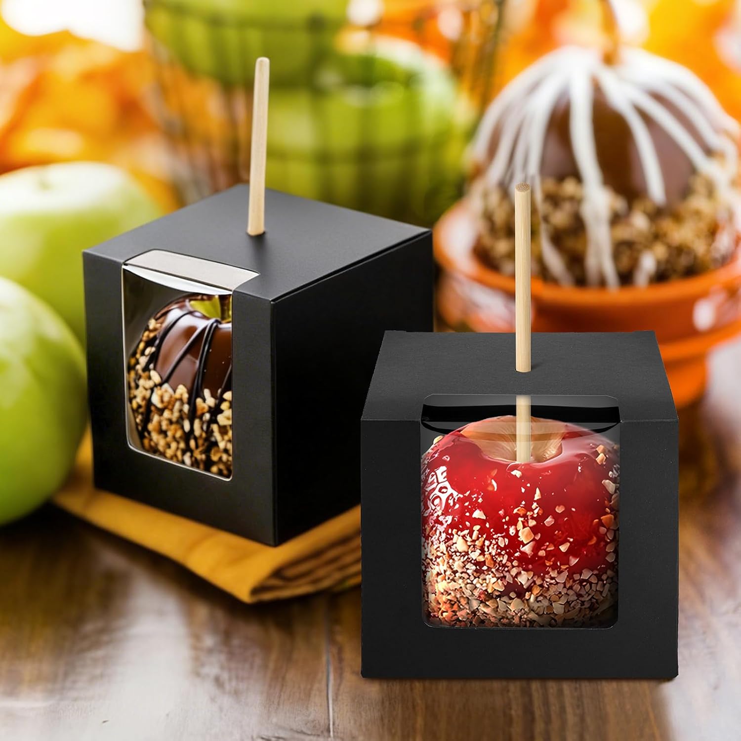Candy Boxes with Stis, Kraft Carel Box with