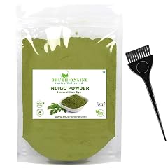 Indigo Powder for Hair Organic 7 oz - 200g Pure Indigo Hair Dye Neela Powder Indigofera Tinctoria Herbs
