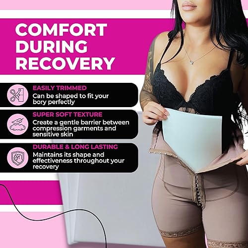 Miniatura 8 de BBL - Cojín de levantamiento después de la cirugía, suministros para después de la cirugía BBL con tablero de espuma Lipo para orinario femenino,