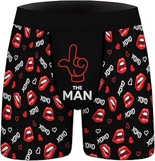 Aueyan Mens Boxer Briefs Funny Novelty Underwear Hilarious Gifts for Men No Fly