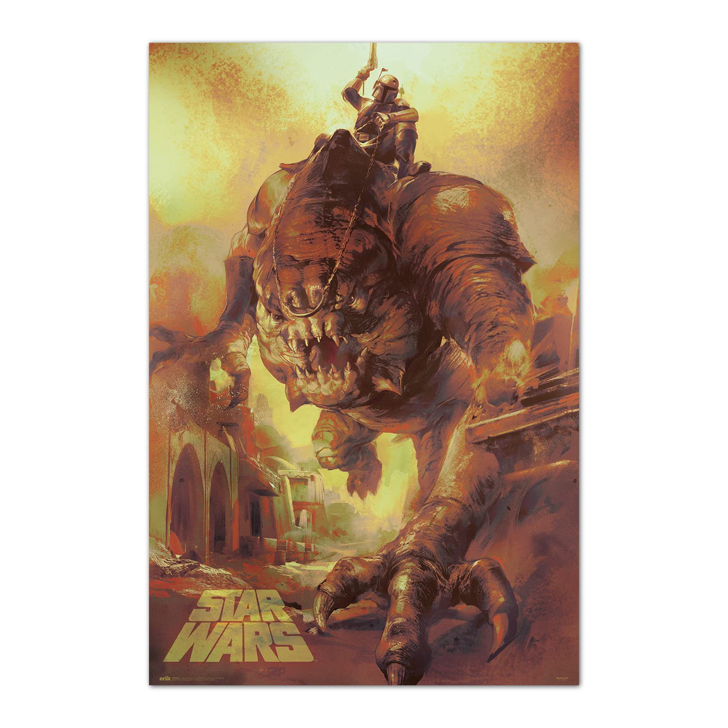 Grupo Erik Poster Star Wars Rancor Ride - 36 x 24 inches / 91.5 x 61 cm - Shipped Rolled Up - Cool Posters, Art Poster, Wall Posters & Prints