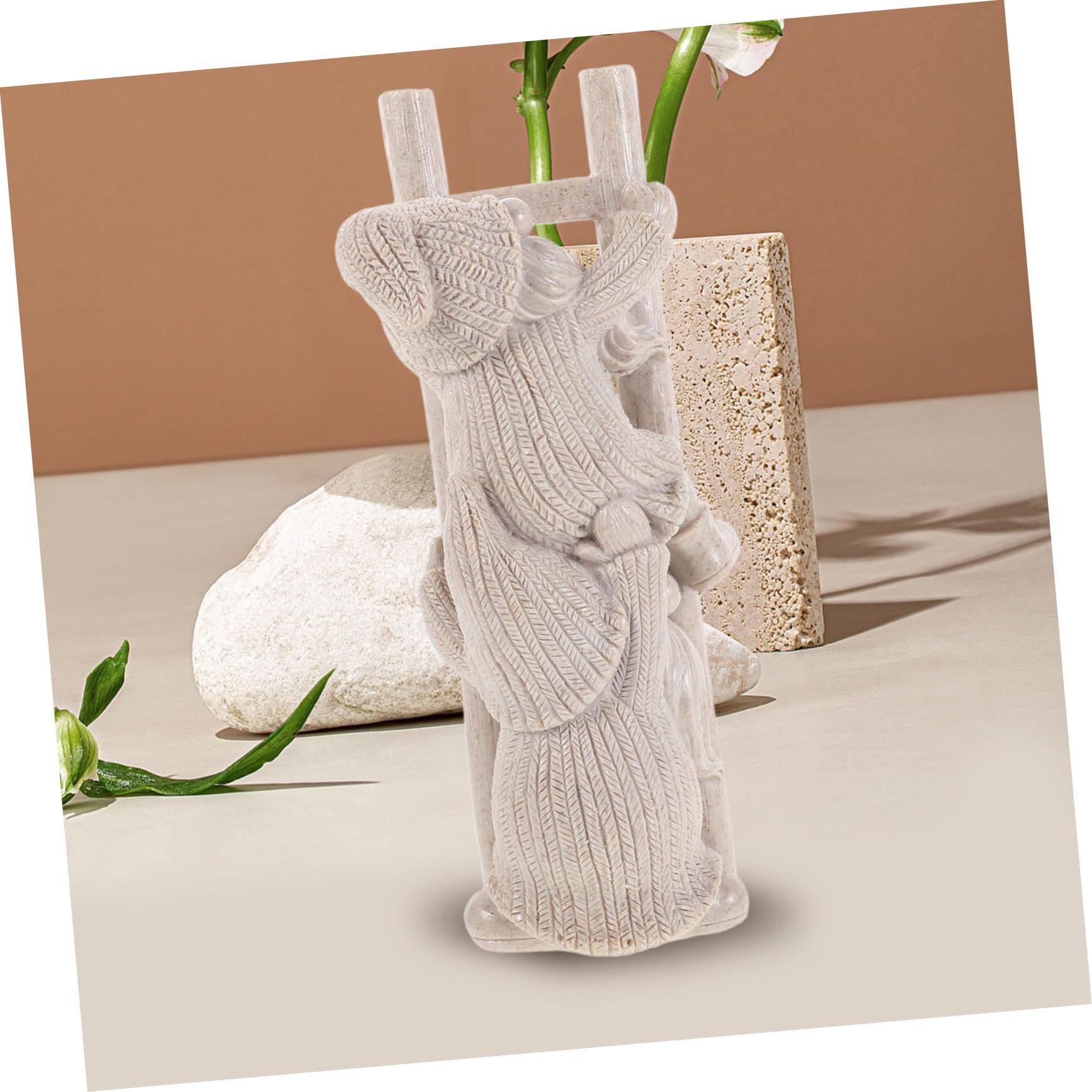 Toyvian Statue GNOME Grimpant Résine Figurine GNOME De Jardin Décoration De Noël pour Extérieur pour Jardin