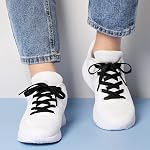3 Pair Flat Shoe laces, 8mm Wide Shoelaces for Athletic Running Sneakers Shoes Boot Strings