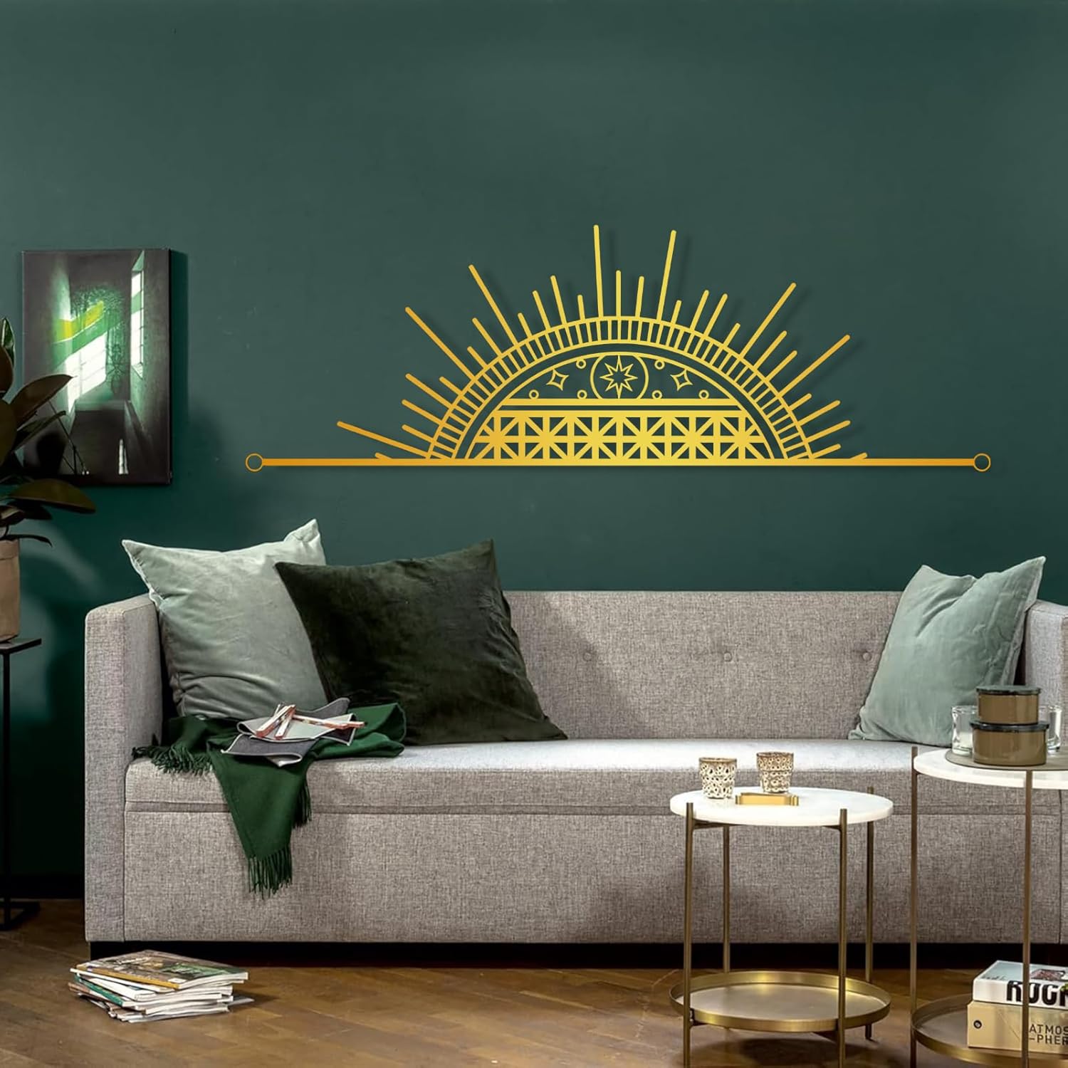 Mandala Metal Wall Decor, Sun Metal Mandala Wall Art, Metal