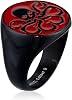 Marvel Comics Men's Stainless Steel Enamel Hydra Ring