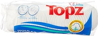 Disco De Algodão, 50 Unidades, Branco, Topz