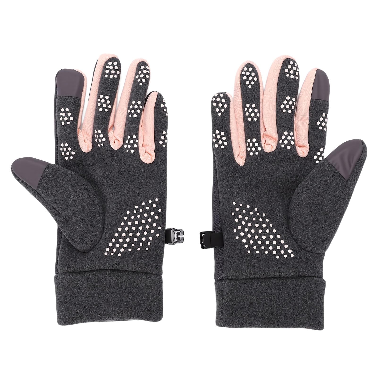 Muiltvoe Winter Gloves for Women Men, Fleece Lined Water Proof Touchscreen Winter Warm Gloves for Cold Weather Running Driving Cycling